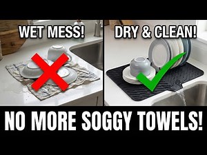 Best Silicone Dish Drying Mat? InstaCuppa Review & Demo (Heat Resistant & Foldable)