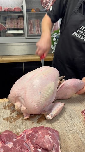 Boned and Rolled Turkey Thigh 🦃 #butcher #butchery #qualitymeats #skills #food #turkey #sunningdale #ascot #berkshire #surrey | Lewis of Sunningdale