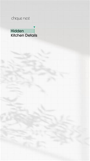 🔍 Hidden Kitchen Details✨ Keep your kitchen sleek and clutter-free with smart, concealed storage solutions. From foldable cabinet doors to hidden shelves, these design ideas maximize your space while keeping everything looking polished. 🔑 Why Hidden Storage Works: ✅ Seamless Design: Keep visual clutter to a minimum for a clean and modern look. ✅ Space Efficiency: Perfect for small kitchens or minimalist aesthetics. ✅ Ease of Use: Foldable doors and smart shelving make access simple yet stylish