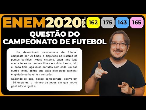 ENEM 2020 || Análise Combinatória || Um determinado campeonato de futebol, composto por 20
