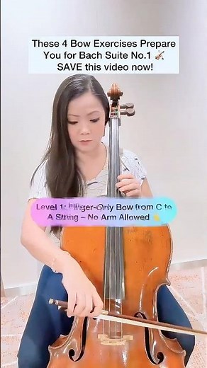 4 Bowing Levels to Prepare for Bach Cello Suite 1 Prelude 🎻