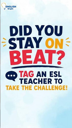 Only ESL Teachers Can Ace This Beat Challenge! 🎵😂