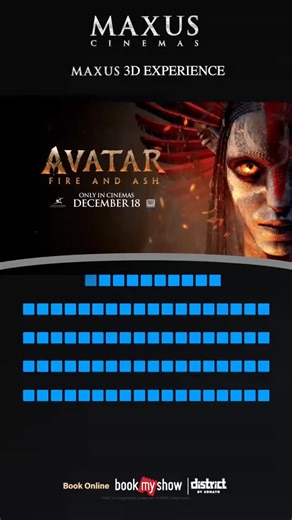 Maxus Bhavnagar | Let's get this cinematic experience started! 🎥🔥 "Avatar: Fire and Ash" is coming to MAXUS CINEMA! 🌟 Get ready for an epic adventure! 🚀... | Instagram