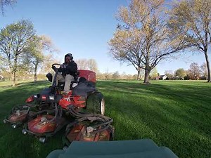 Golf Course Maintenance, first upload, time lapse of rough mowing.