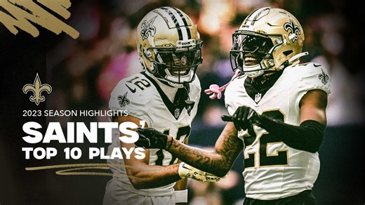 Highlights: New Orleans Saints Top 10 Plays of the 2023 NFL season