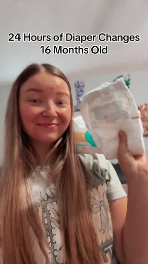 24 Hours of Diaper Changes #girlmom #diaperchanges #16monthsold #babygirl #diapers