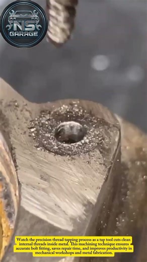 Precision Thread Tapping Process | Perfect Internal Thread Machining#mechanic #shorts #usa