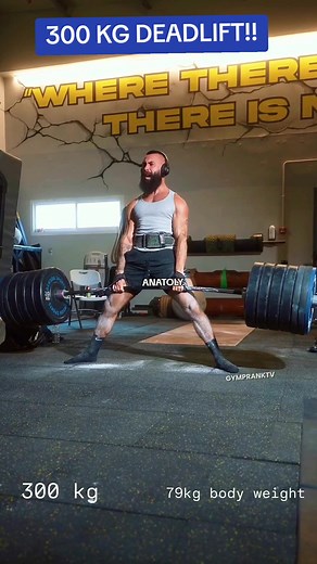 Strongman Anatoly Crushes 300kg Deadlift World Record