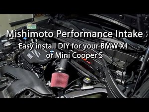 BMW X1 (or Mini Cooper S!) Performance air intake install - Easy DIY you can do!