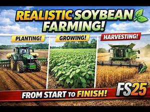 Growing Soybeans From Start to Finish 🚜 | Full Farming Process in FS25 | TheFSMan