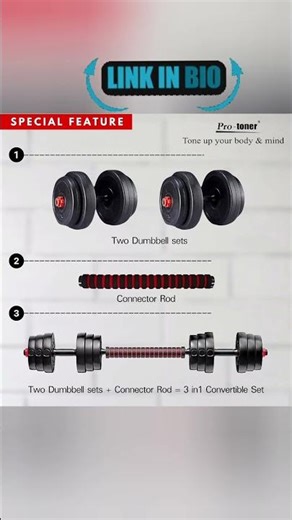 Adjustable Dumbbell Set for Home Gym 💪 | Full Body Workout Weights (Beginner to Pro)