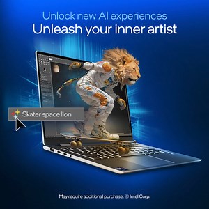 Custom works of art with just a few keystrokes? AI and an #IntelCoreUltra laptop make it easy. | Intel