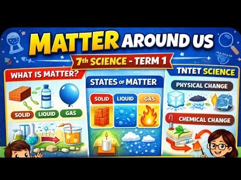 Matter Around Us in Tamil | 7th Term I | Science | TNTET 