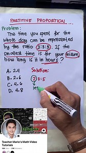 19K views · 131 reactions | PROPORTION (PARTITIVE)‼️殺 #teachermario #maths #mathematics #mathtutor #mathtricks #mathteacher #LETReview #civilservicereview #LETEXAM #virals #viralvideo #fbviralvideo | Math Teacher Mario | Facebook