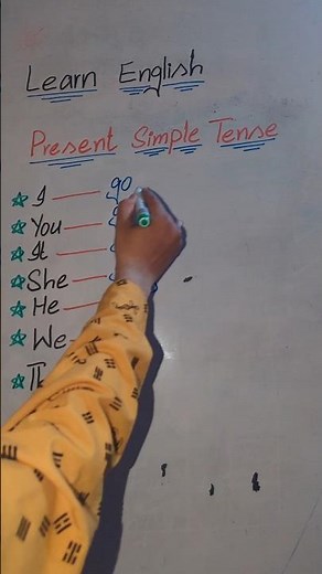 Present Simple Tense | I go, You go, He/She/It goes | Learn English Grammar Basics #English #Grammar