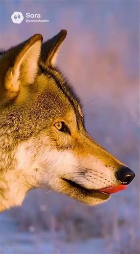 Wolf Pack Hunting a Yak