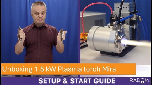 1.5kW MIRA Plasma Torch | Unboxing, Wiring, and first plasma start | Radom Corp - Plasma High Power Company