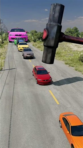 Cars vs 🔨🔥 #cargames #truedialogue #shorts