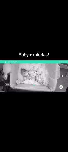 When your baby explodes so much that your smart baby cam alerts us that he might be crying (that is what the tweeting noise is) #poonami #babyexplosion #baby #babyboy #poop #babypoop