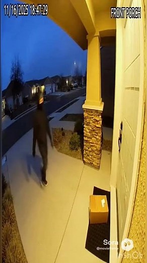 Deterring a package thief with an explosion