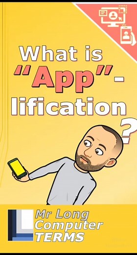 Mr Long Computer Terms: What is Applification? Go to our YouTube channel for more videos at tinyurl.com/MrLongComputerTerms #mrlongeducation #MrLongComputerTerms #Applification #CAT #IT #Grade12 #computerapplicationstechnology #informationtechnology #studytok #computertok #learntok #DoItTheMrLongWay