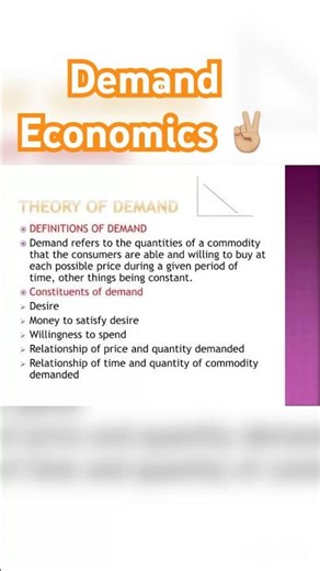 Demand | Theory of demand # micro economics