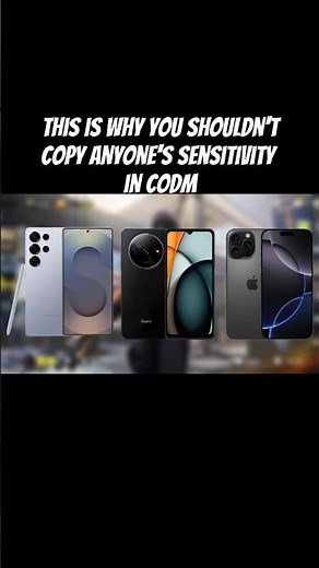 don't copy anyone's sensitivity!