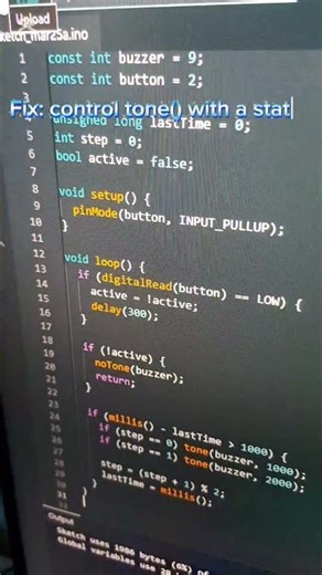 Your buzzer is not broken. The code is incorrect! #diy #buzzer #code #arduino #mistakes