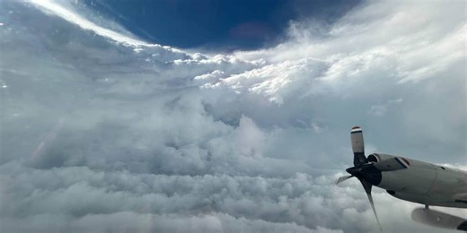 See some of the wildest missions from NOAA's Hurricane Hunters flying into the eye of the storm