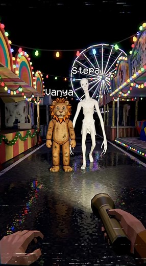 You wake up inside a bright amusement park at night. The rides are glowing, the lights are beautiful, but there are no people anywhere. Two guides are waiting: an old lion mascot and a tall white creature offering cotton candy. One path takes you through impossible rides and empty gates. The other ends much worse. #POVHorror #PS1Horror #LiminalSpace #AmusementPark #InteractiveHorror