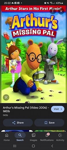 Happy Belated 20th Anniversary Arthur's Missing Pal (2006)