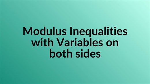 Modulus Inequalities with Variables on both sides