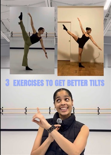 A 3-exercise tilt tutorial focused on control, strength, and coordination 🩰✨ This is how I improved mine!🤍 #dancetilt #flexibility #strength