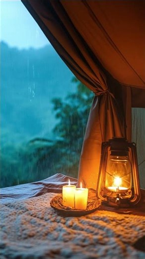 Cozy Tent Rain & Thunder Sounds - 1 Hour of Heavy Rain for Deep Sleep, Study, and Relaxation