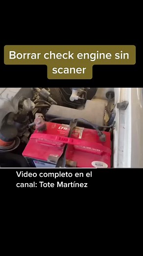 Cómo borrar check engine sin scanner