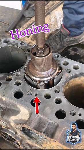 Engine Cylinder Polishing Process | Perfect Cylinder Finish #shortsfeed #engine #cylinder #honing#yt