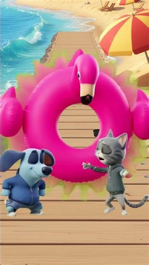 BLU & TOMM Catch the WRONG Beach Gear! 😱🤣 #shorts