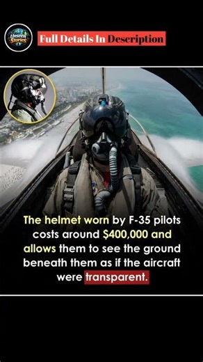The F-35 Helmet Costs Around $400,000 😳 #F35 #MilitaryTech #Technology #FighterJet #Aviation #Future