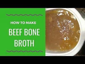Beef Bone Broth in a Slow Cooker Crock Pot