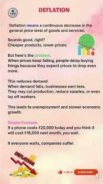 Deflation explained in 60 seconds 📉