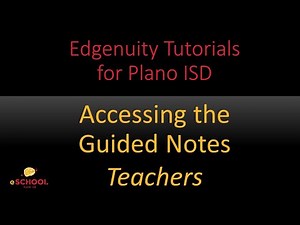 Accessing the Guided Notes (Teachers)