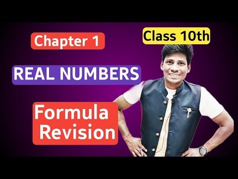 Class 10 Maths Chapter 1 Real Numbera Formula Revision