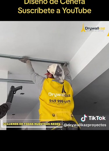 Diseño de cenefa para decoracion de cielo raso con Drywall #drywall #tutorials #viral_video #fypシ #viral_2024 #drywallkaz