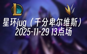 [录播] 星环jug（千分卑尔维斯） 2025-11-29 13点场 大卑王么，好久没有人这么称呼我了_第一视角