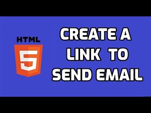 How to Create a link to send email in HTML