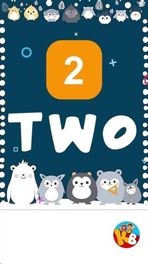 🔢 Number 2Say it loud 👉 “Two” 😍Let’s keep counting step by step with Kidu Bidu! 🚀✨