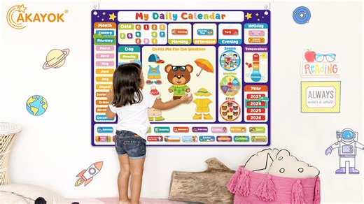 Watch My Daily Calendar Felt Board for Kids Preschool Must Haves on Amazon Live