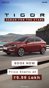 Unleash your inner Star with the Tigor! Designed for ultimate comfort and timeless style, it’s built to make every journey better. Some features to look out for in the Tigor are: ⭐ 26.03 cm Floating Touchscreen Infotainment by HARMAN™ ⭐ 360-degree SVS Camera ⭐ Front Armrest ⭐ 419 L Boot Space ⭐ Cruise Control ⭐ Wireless Apple Carplay™ and Android Auto™ Bring home drives that are stylish and safe! Book yours now: https://cars.tatamotors.com/tigor/ice.html | Tata Motors Cars