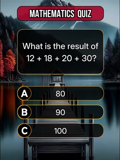 mathematics Quiz #Maths #quiz #math #quizchallenge #quiztime