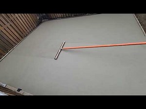 How to brush finish concrete